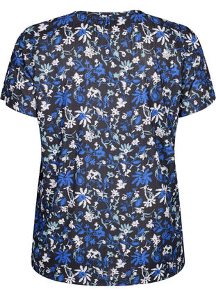 FLASH – kukkakuvioitu T-paita, Black Blue Green AOP, Packshot image number 1