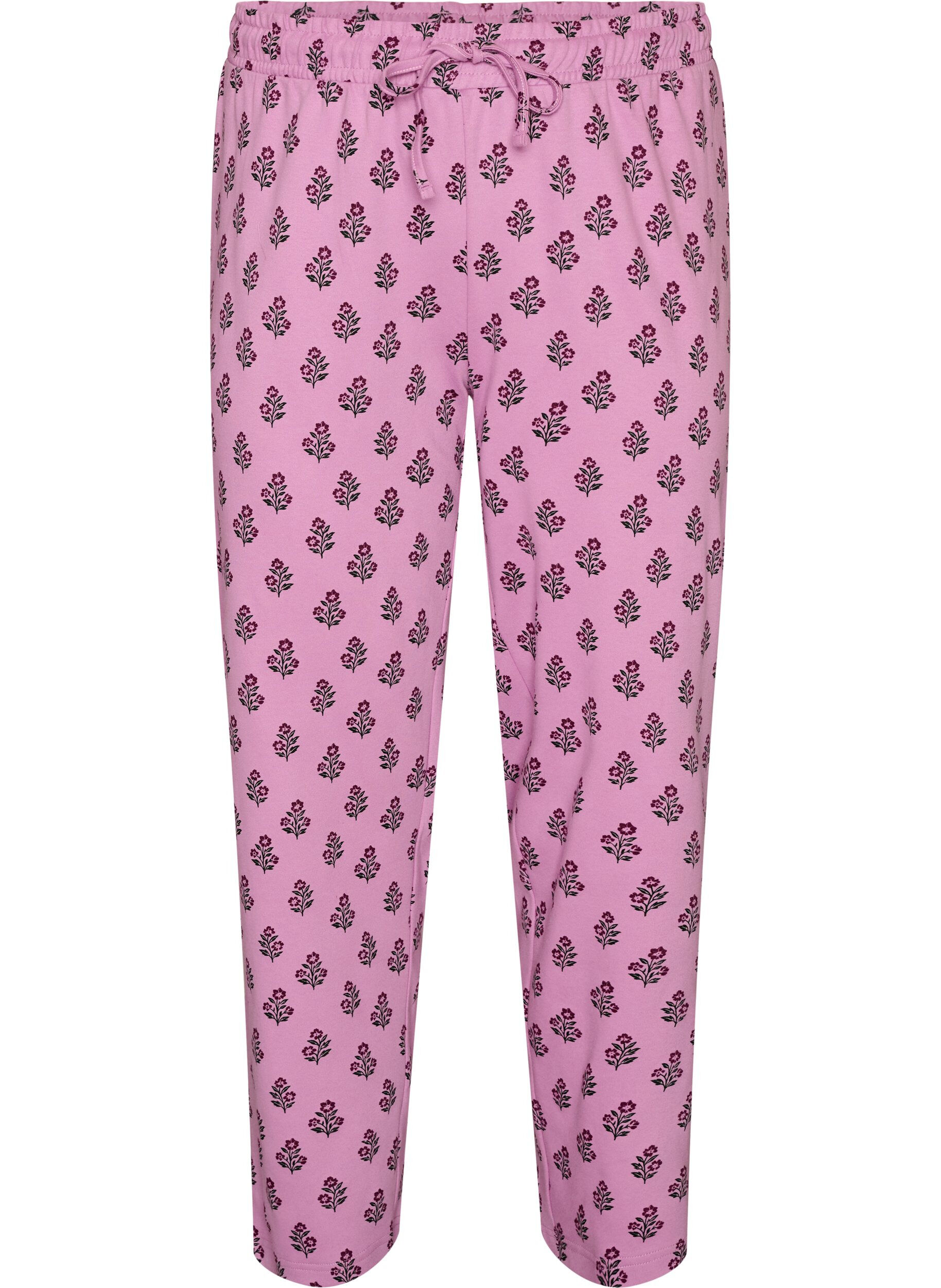 ZizziPuuvillapjama -housut korkealla vy&ouml;t&auml;r&ouml;ll&auml;, Vaaleanpunainen, Packshot image number 0
