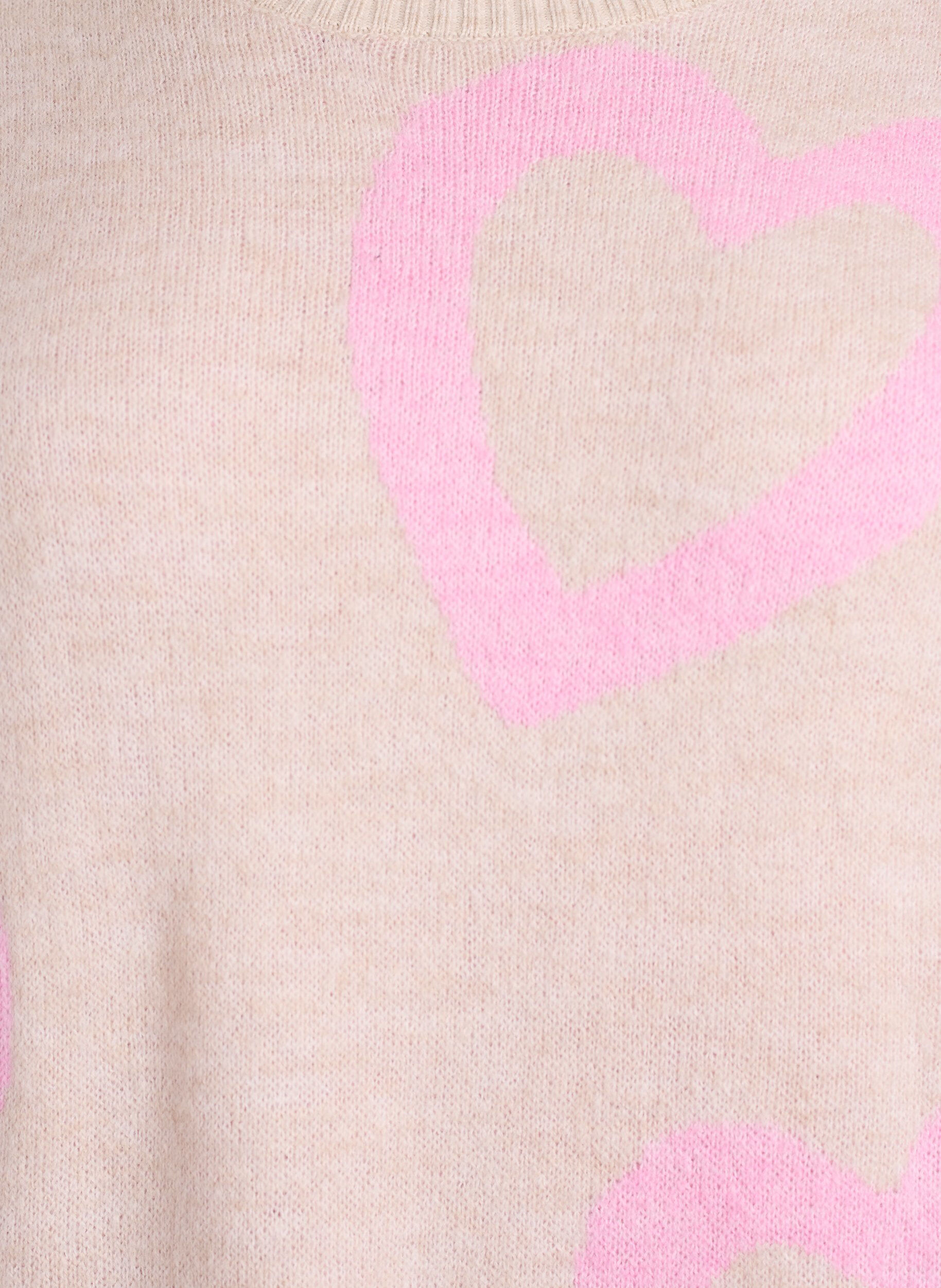 Zizzi Neulepusero suurilla syd&auml;mill&auml; ja py&ouml;re&auml;ll&auml; p&auml;&auml;ntiell&auml;, Beige, Packshot image number 2