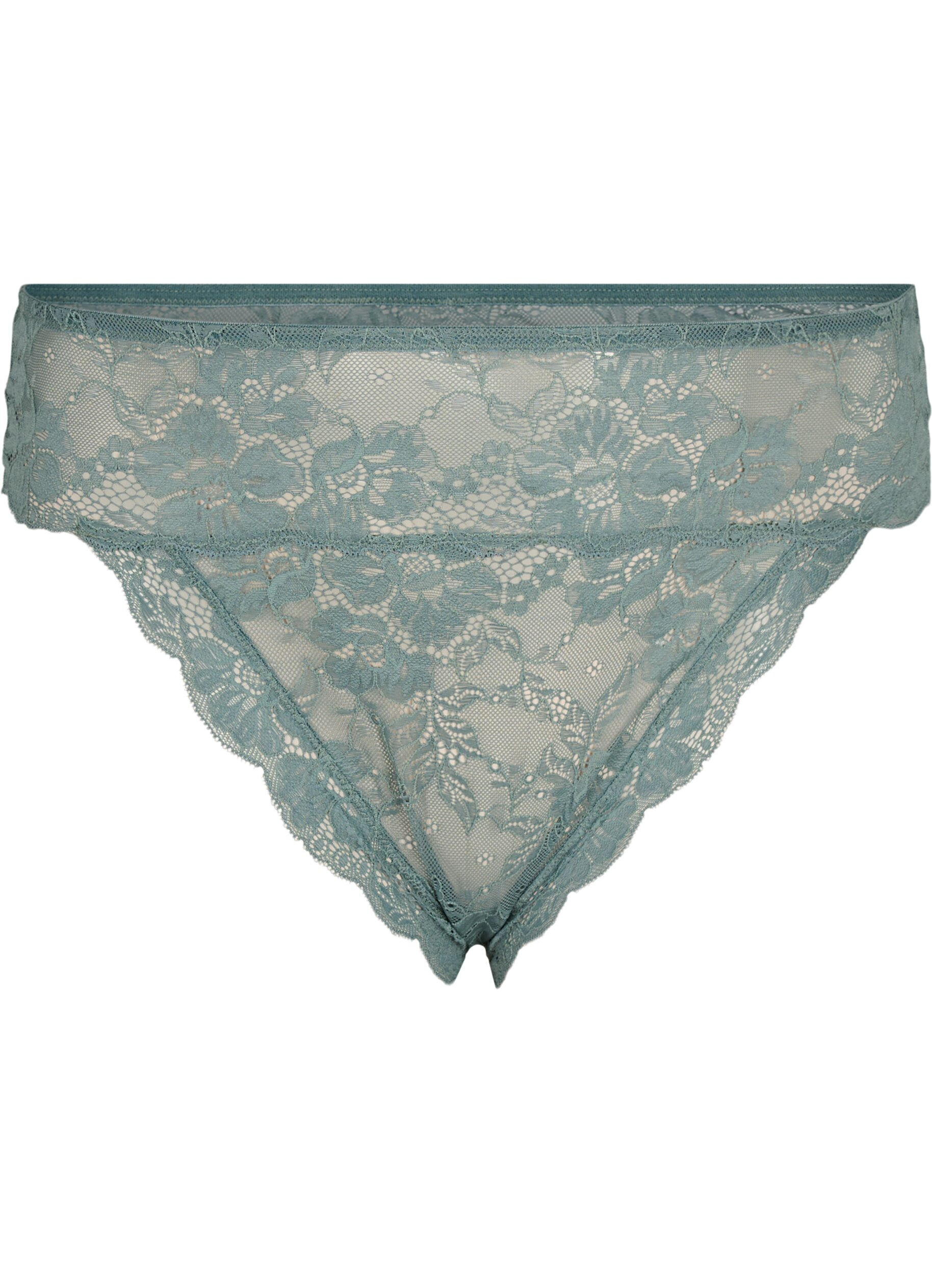 Zizzi Brazilian-alushousut normaalilla vy&ouml;t&auml;r&ouml;ll&auml;, Balsam Green, Packshot image number 0