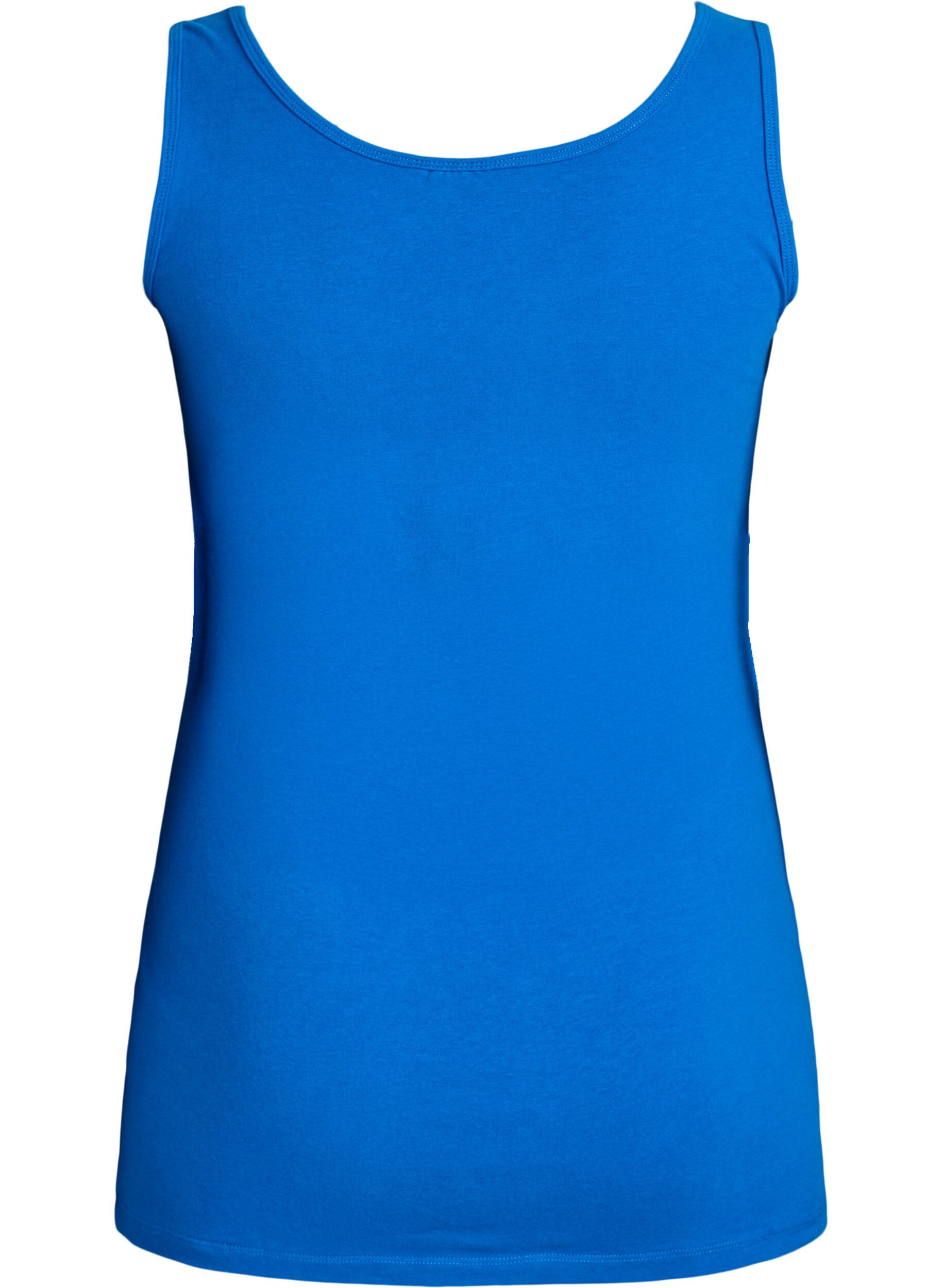 ZizziYksiv&auml;rinen perus paita puuvillasta, Sininen, Packshot image number 1