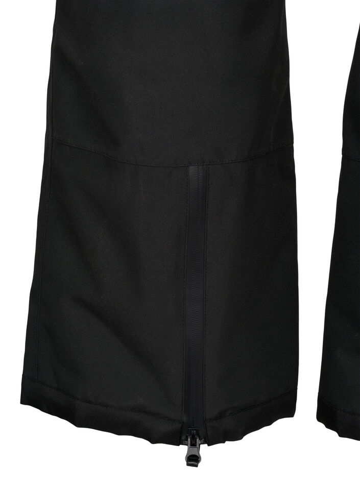 Hiihtohousut, joissa on taskut ja s&auml;&auml;dett&auml;v&auml; vy&ouml;t&auml;r&ouml;, Musta, Packshot image number 3