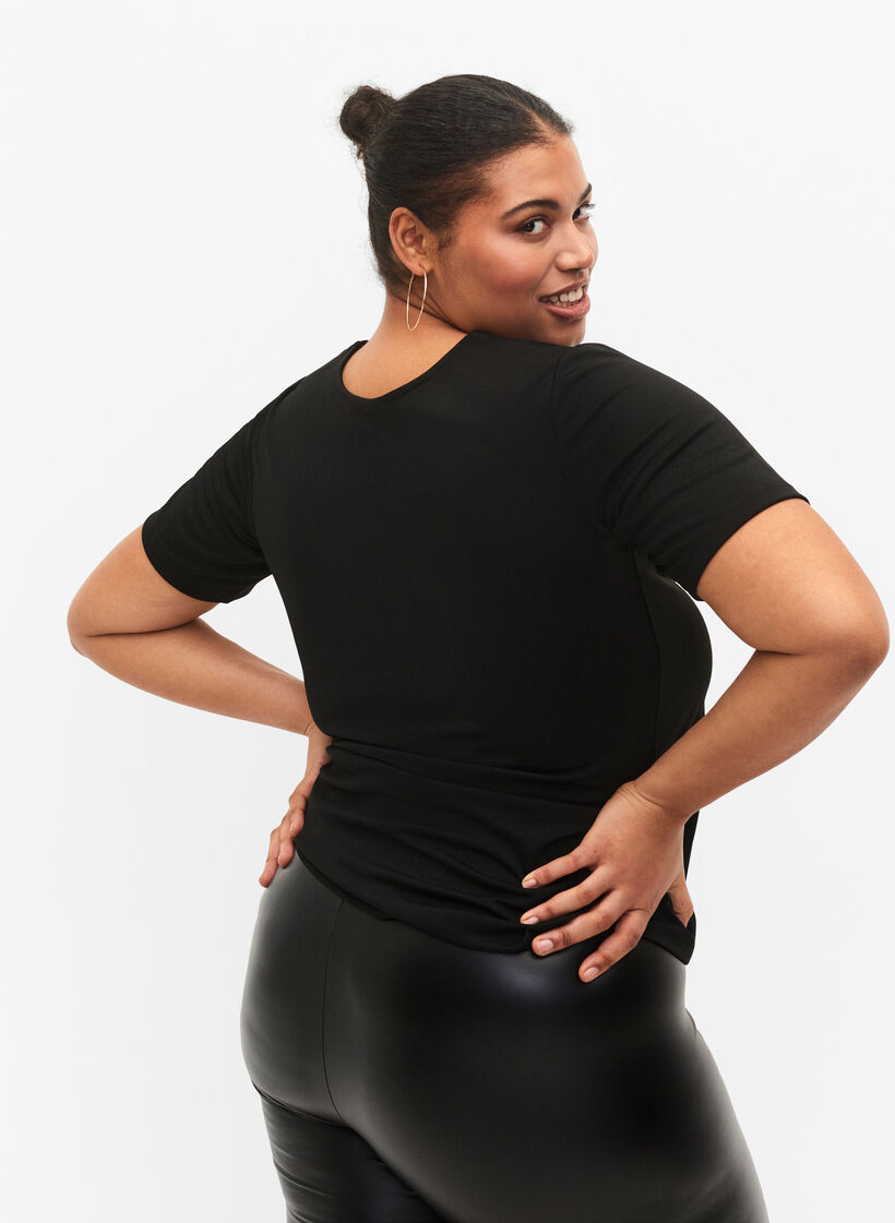 Käännettävä pusero, jossa on kiristysnauha, Black, Model image number 1