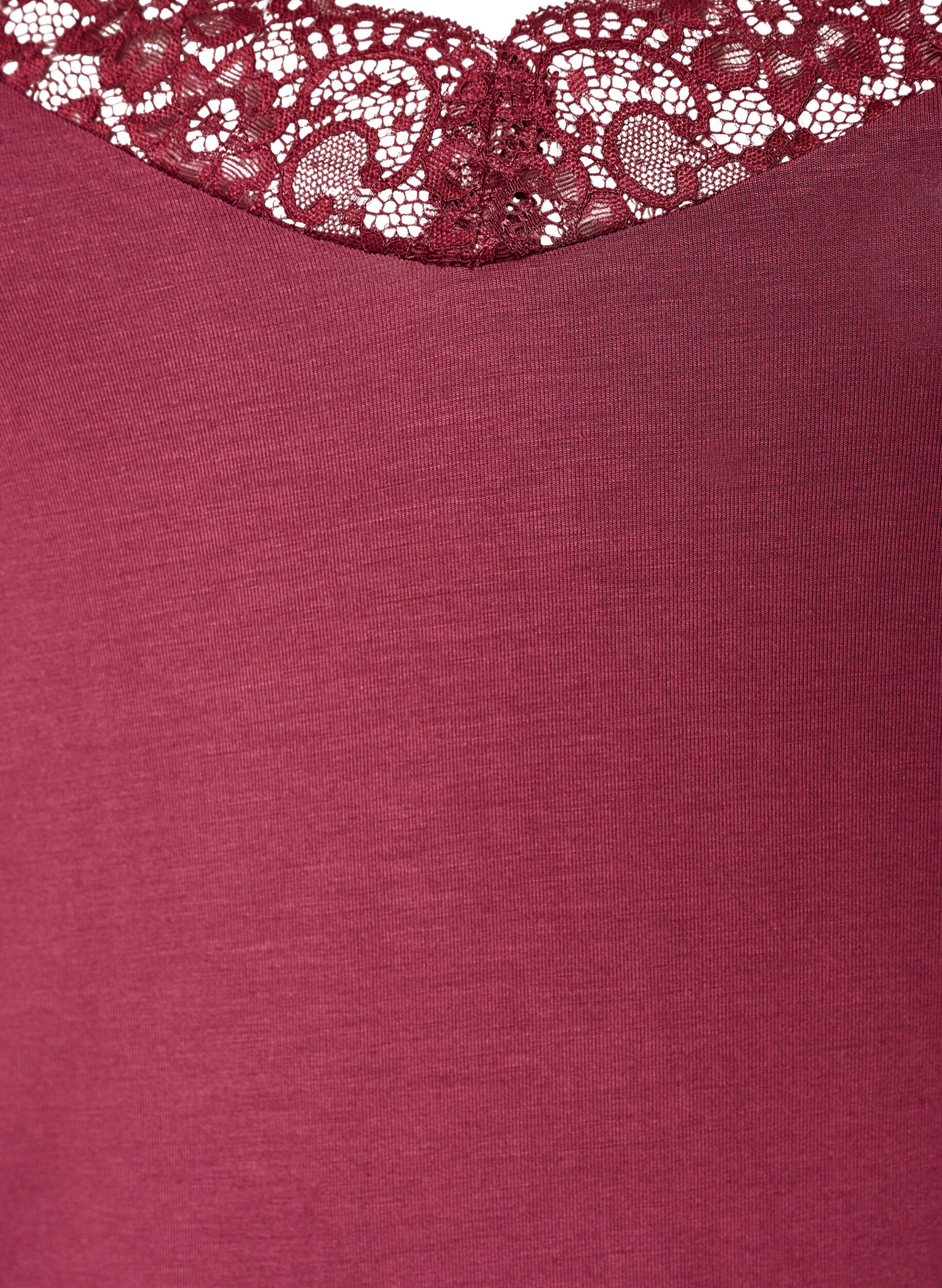 ZizziPitsireunainen viskoositoppi, Punainen, Packshot image number 2