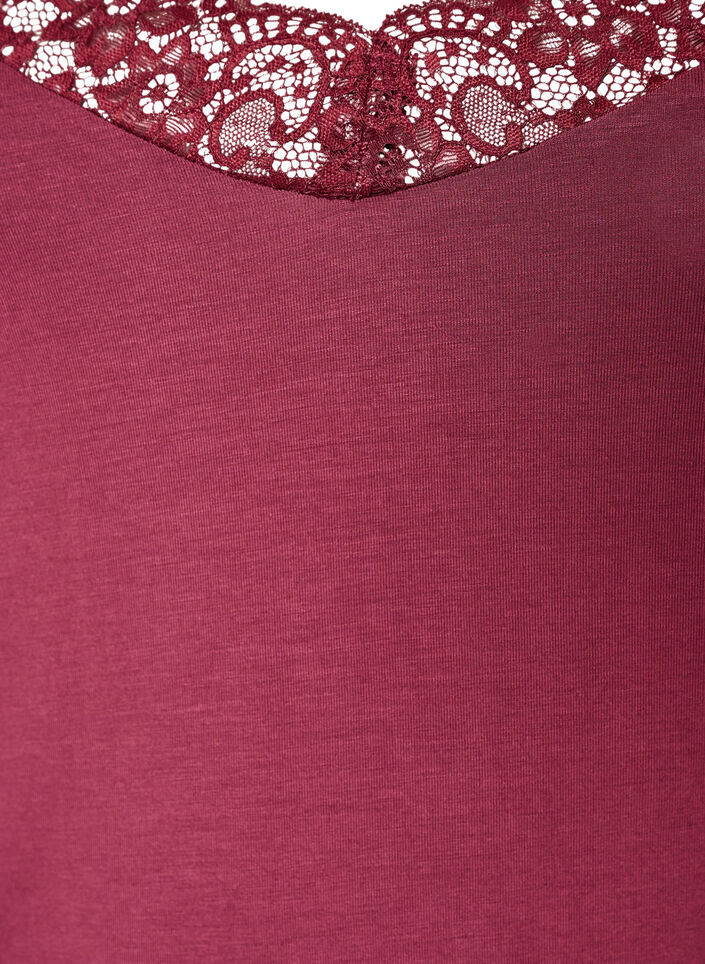 Pitsireunainen viskoositoppi, Punainen, Packshot image number 2