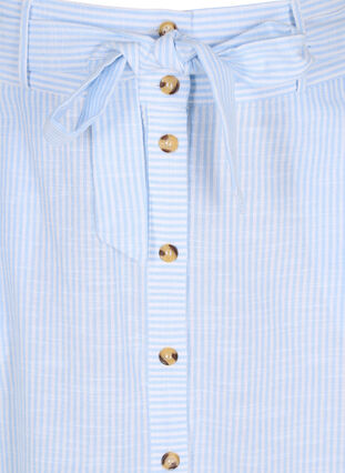 Raidallinen puuvillahame taskuilla, Blue Bell Stripe, Packshot image number 2