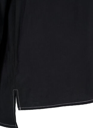 Paita kontrastisilla ompeleilla, Black, Packshot image number 3