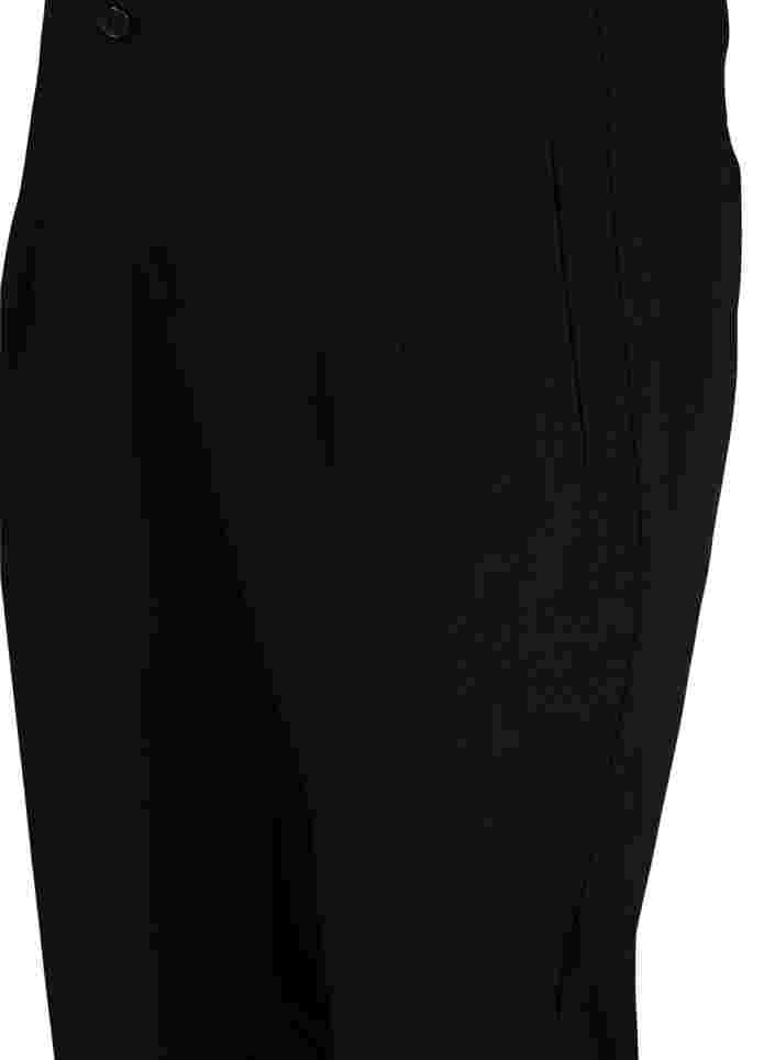 Klassiset housut korkealla vyötäröllä, Black, Packshot image number 2