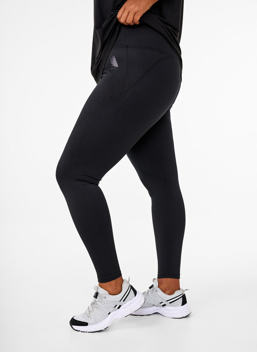 Treenilegginsit fleecevuorella, Musta, Model image number 0
