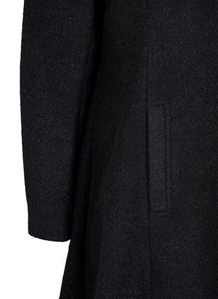 A-linjainen takki hupulla, Black, Packshot image number 3