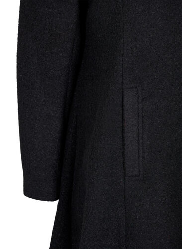 A-linjainen takki hupulla, Black, Packshot image number 3