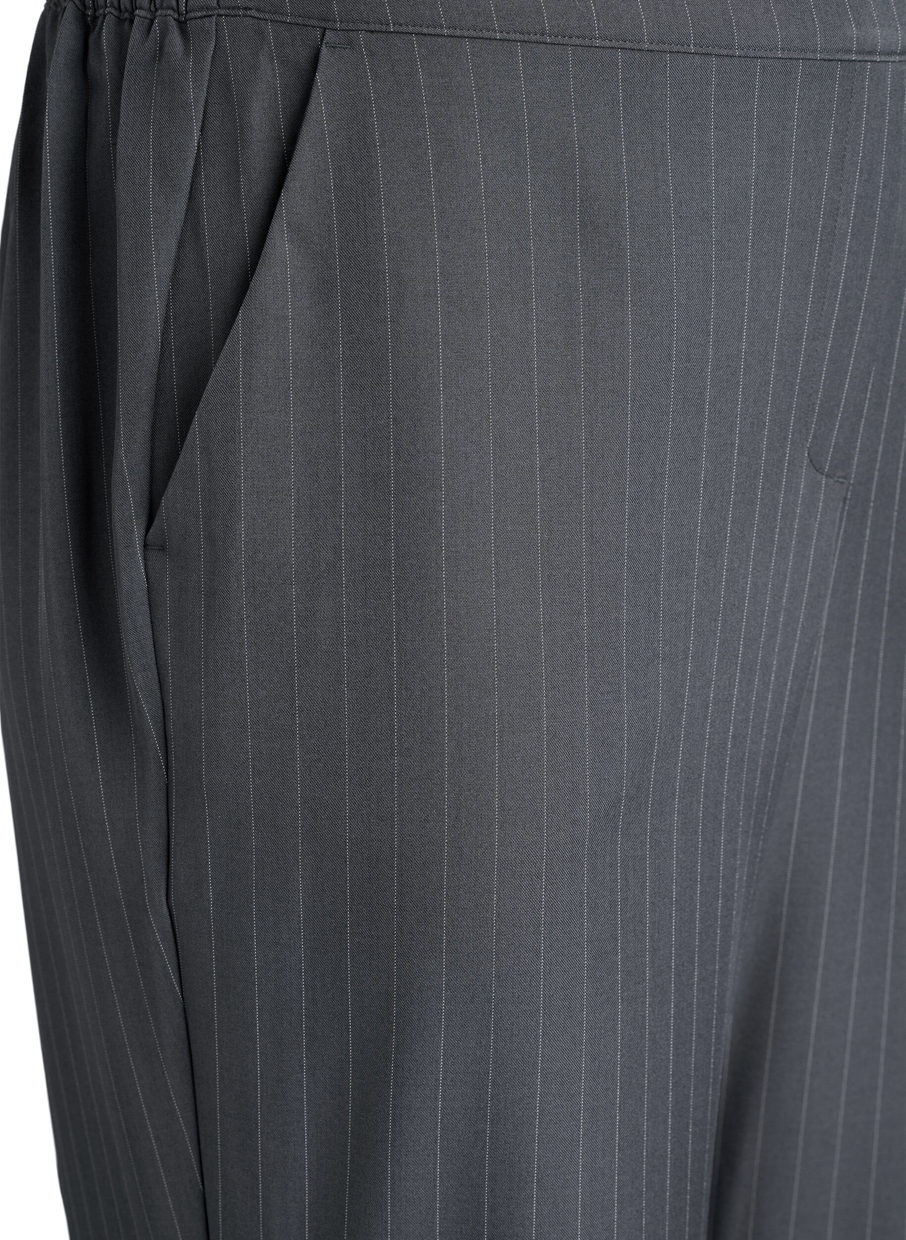 Zizzi FLASH - Rento housut taskuilla, Harmaa, Packshot image number 2