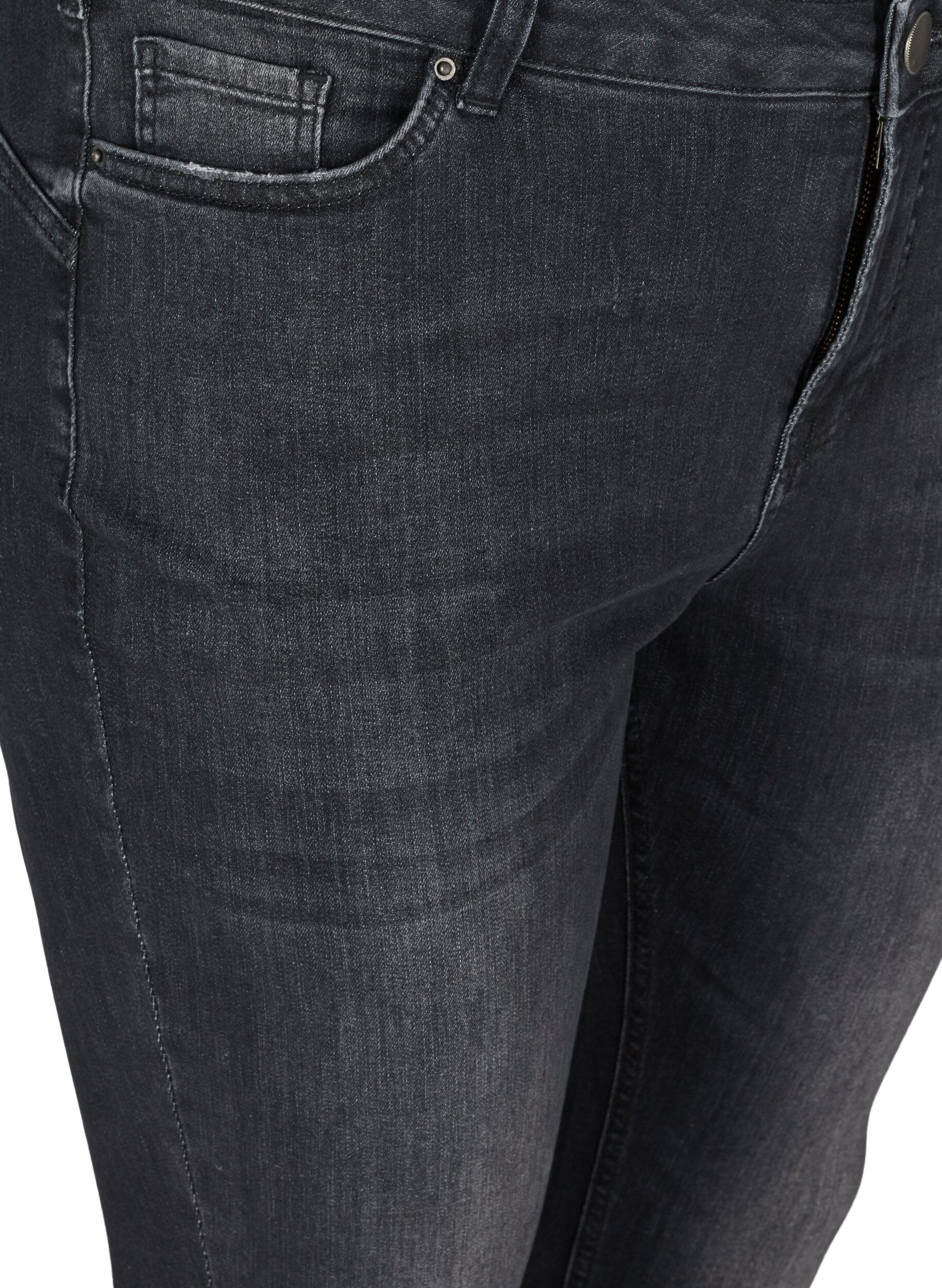 Zizzi Amy-farkut , Grey Denim, Packshot image number 2
