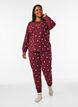 Painetut pyjamahousut, Punainen, Model image number 0