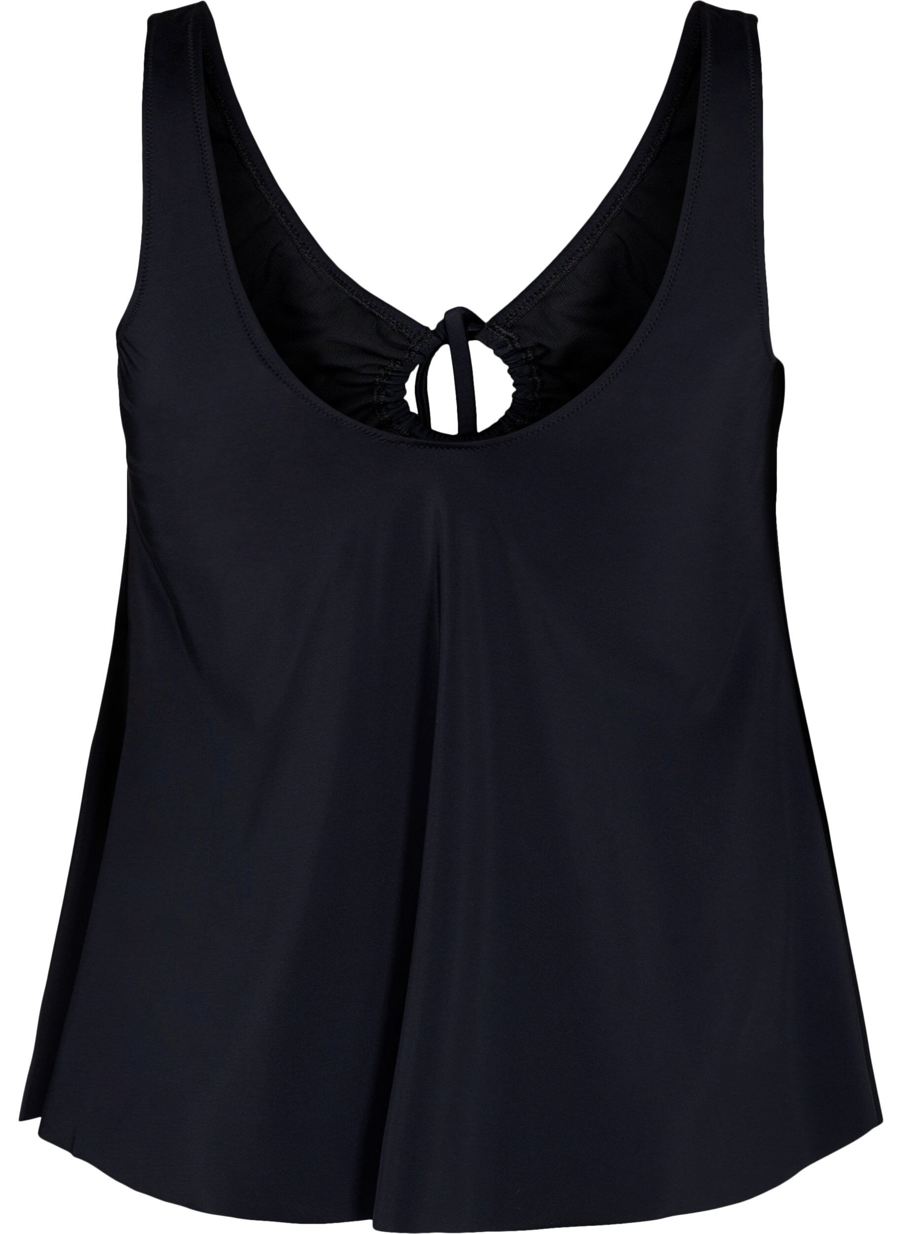 Zizzi Yksiv&auml;rinen tankini ny&ouml;riyksityiskohdalla, Black, Packshot image number 1