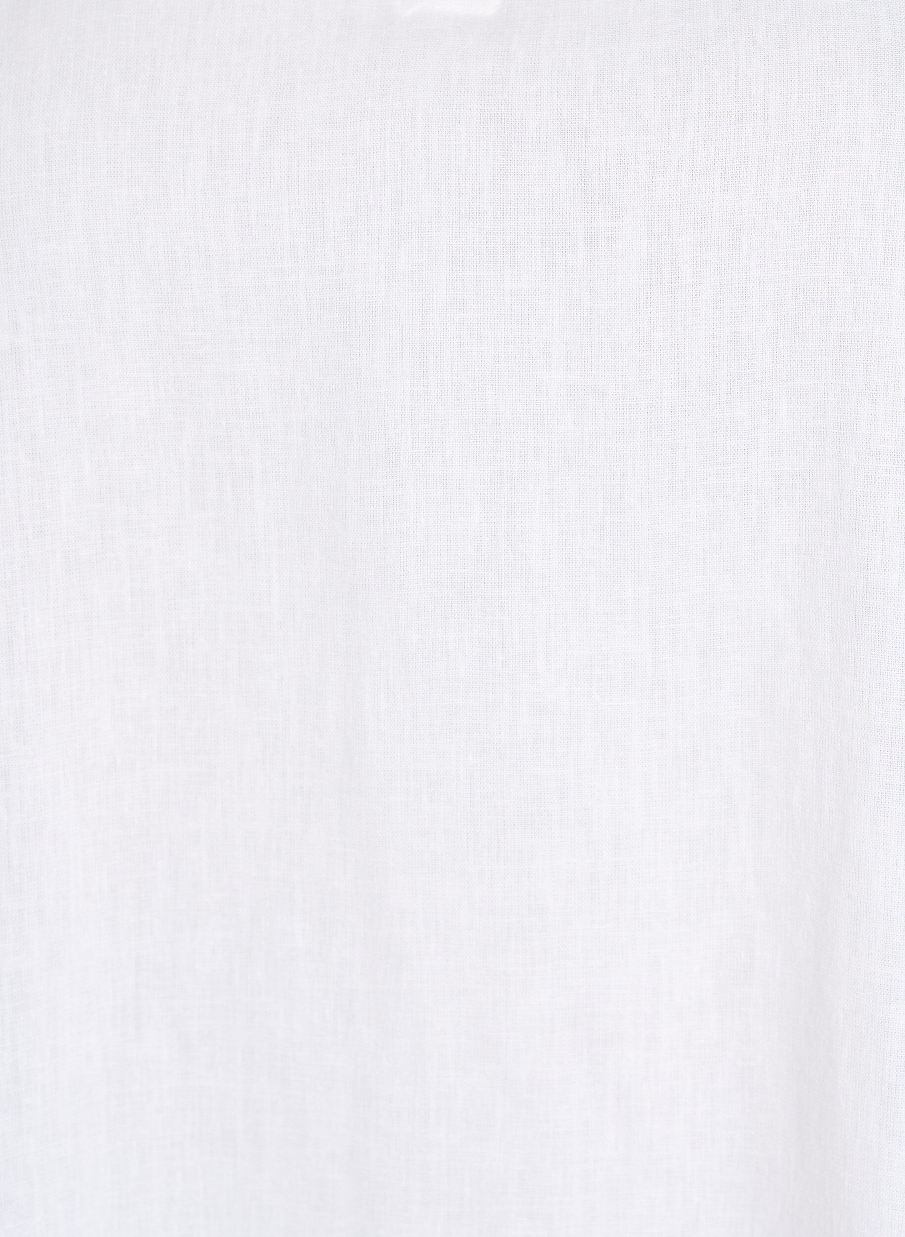 Zizzi Pusero pellava-viskoosisekoitteesta 1/2-hihoilla, Valkoinen, Packshot image number 2