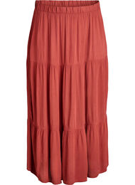 Pitk&auml; hame joustavalla vy&ouml;t&auml;r&ouml;ll&auml;, Punainen