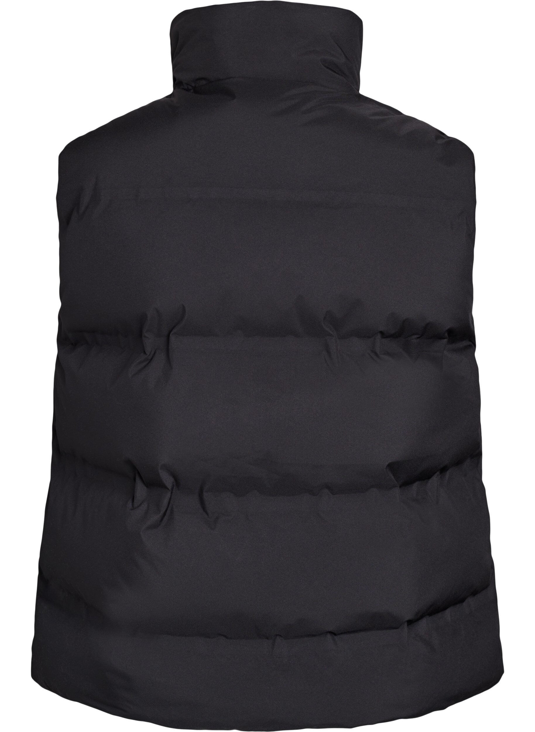 ZizziLyhyt toppaliivi korkealla kauluksella, Musta, Packshot image number 1