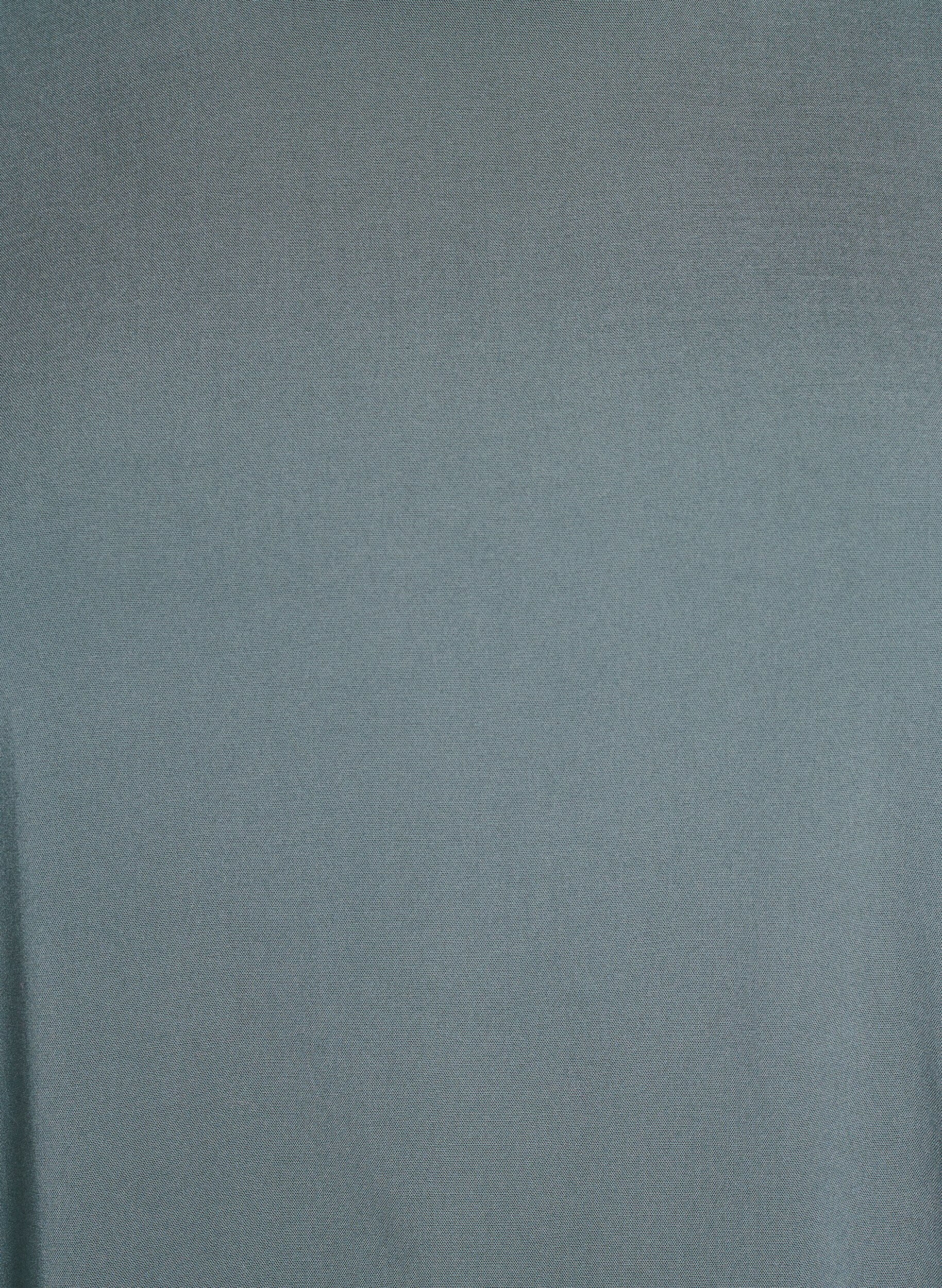 Zizzi Lyhythihainen kudottu pusero, jossa on py&ouml;re&auml; p&auml;&auml;ntie, Vihre&auml;, Packshot image number 2