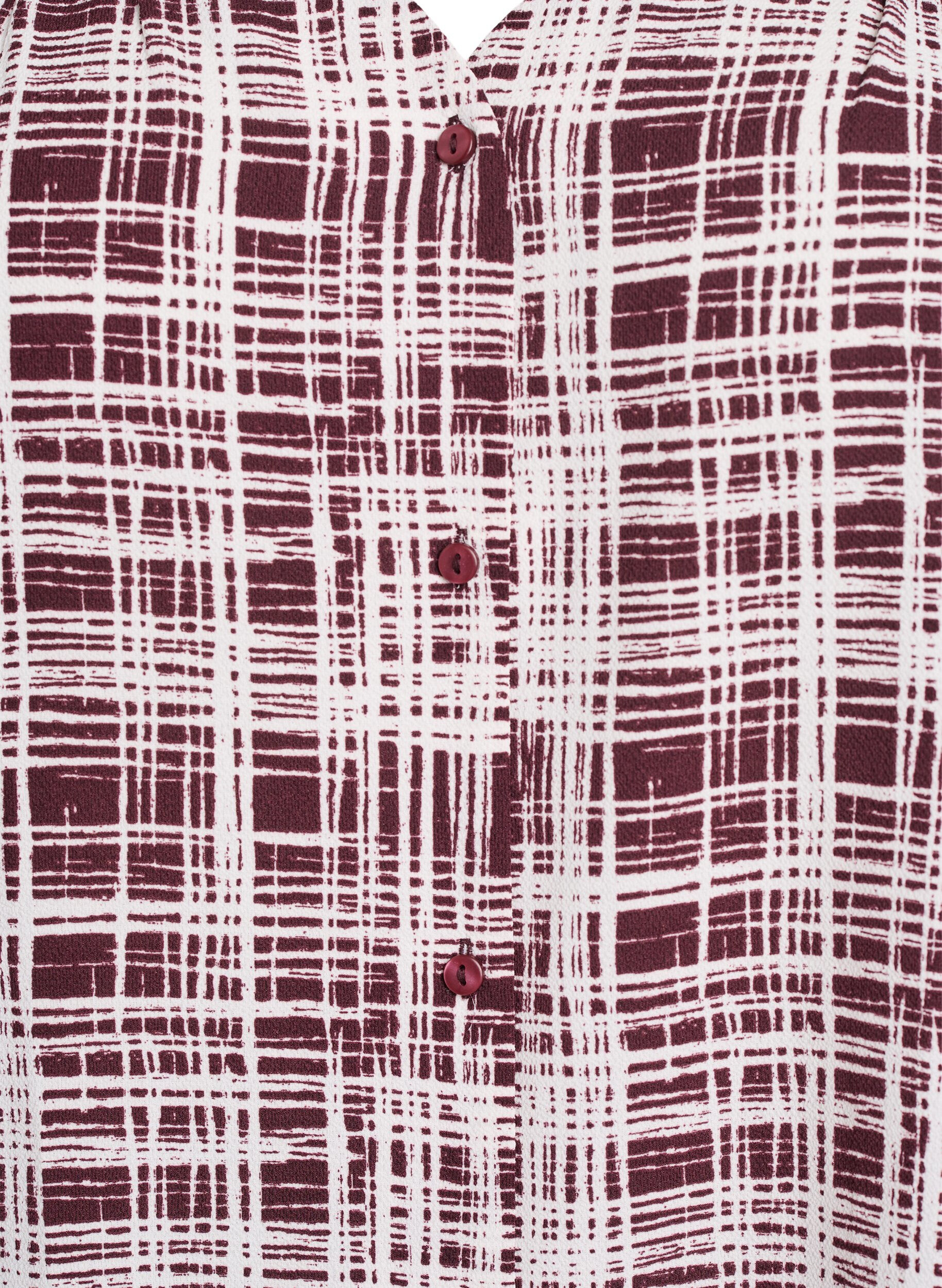 ZizziPuseropaita 1/2-hihoilla, Tumma Bordeaux, Packshot image number 2