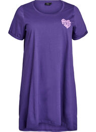 Lyhythihainen y&ouml;paita luomupuuvillaa, Violetti