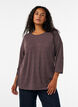 Jerseypusero 3/4-hihoilla, Ruskea, Model image number 0