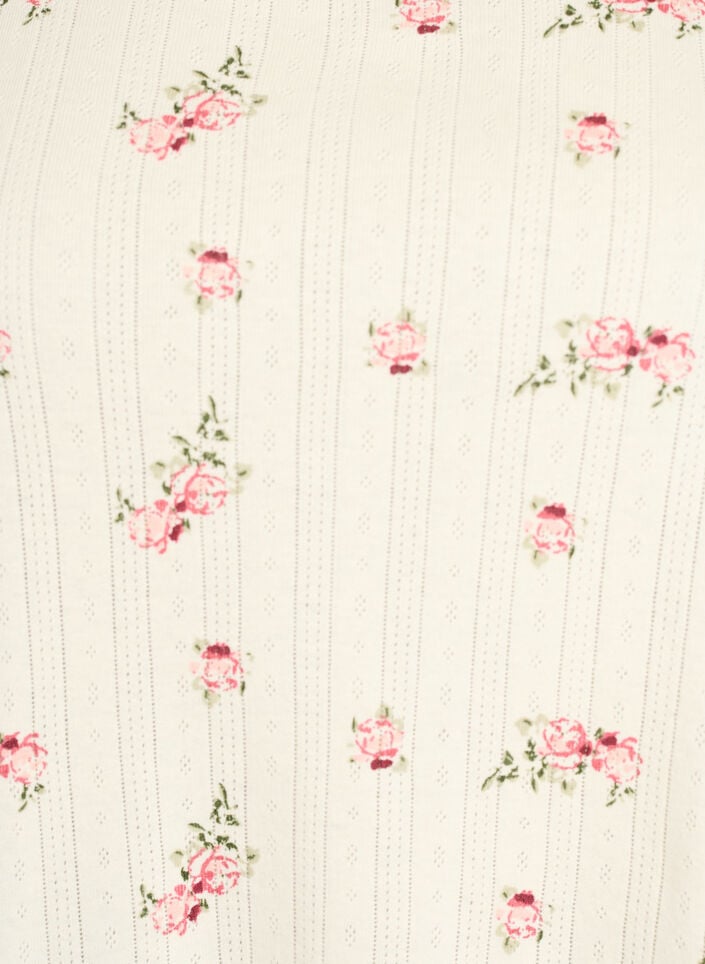 Luomupuuvillainen pyjamapaita lyhyill&auml; hihoilla, Vanilja, Packshot