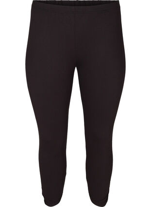 Perus 3/4-leggingsit rypytysyksityiskohdalla, Black, Packshot image number 0