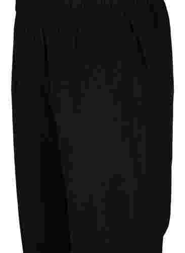 Kropatut puuvillahousut, Black, Packshot image number 2