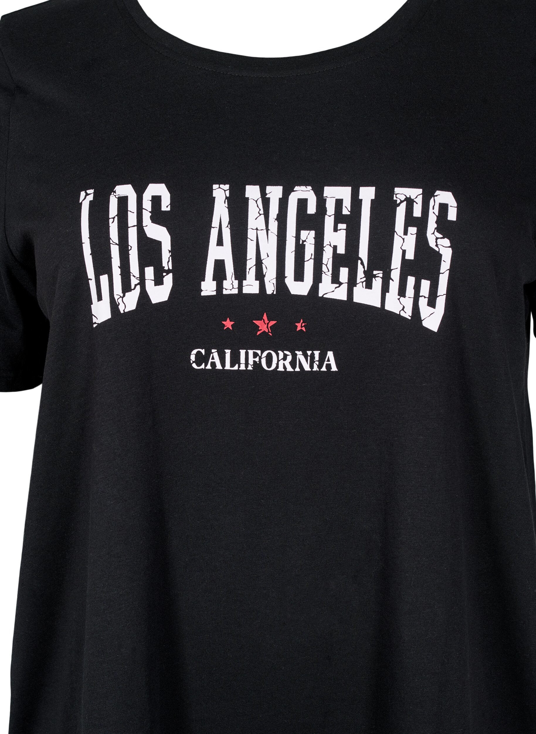 Zizzi FLASH - T-paita motiivilla, Musta, Packshot image number 2