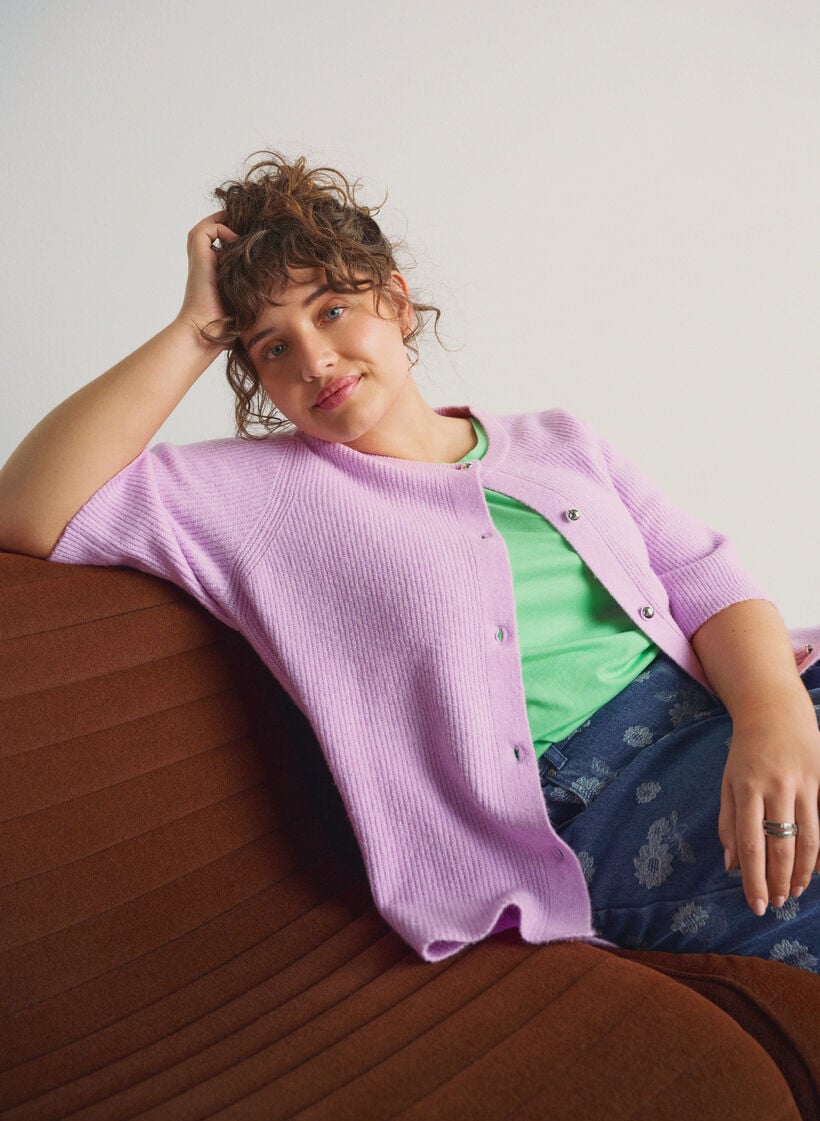 Lyhythihainen t-paita puuvillasekoitteesta, Vihre&auml;, Image image number 0