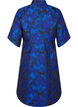 Lyhyt jacquard-mekko 3/4-hihoilla, Black Blue, Packshot image number 1