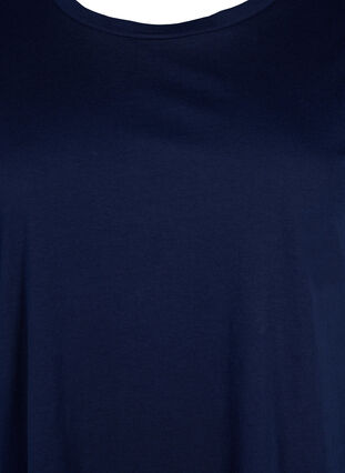 Lyhythihainen puuvillasekoitteinen T-paita, Navy Blazer, Packshot image number 2