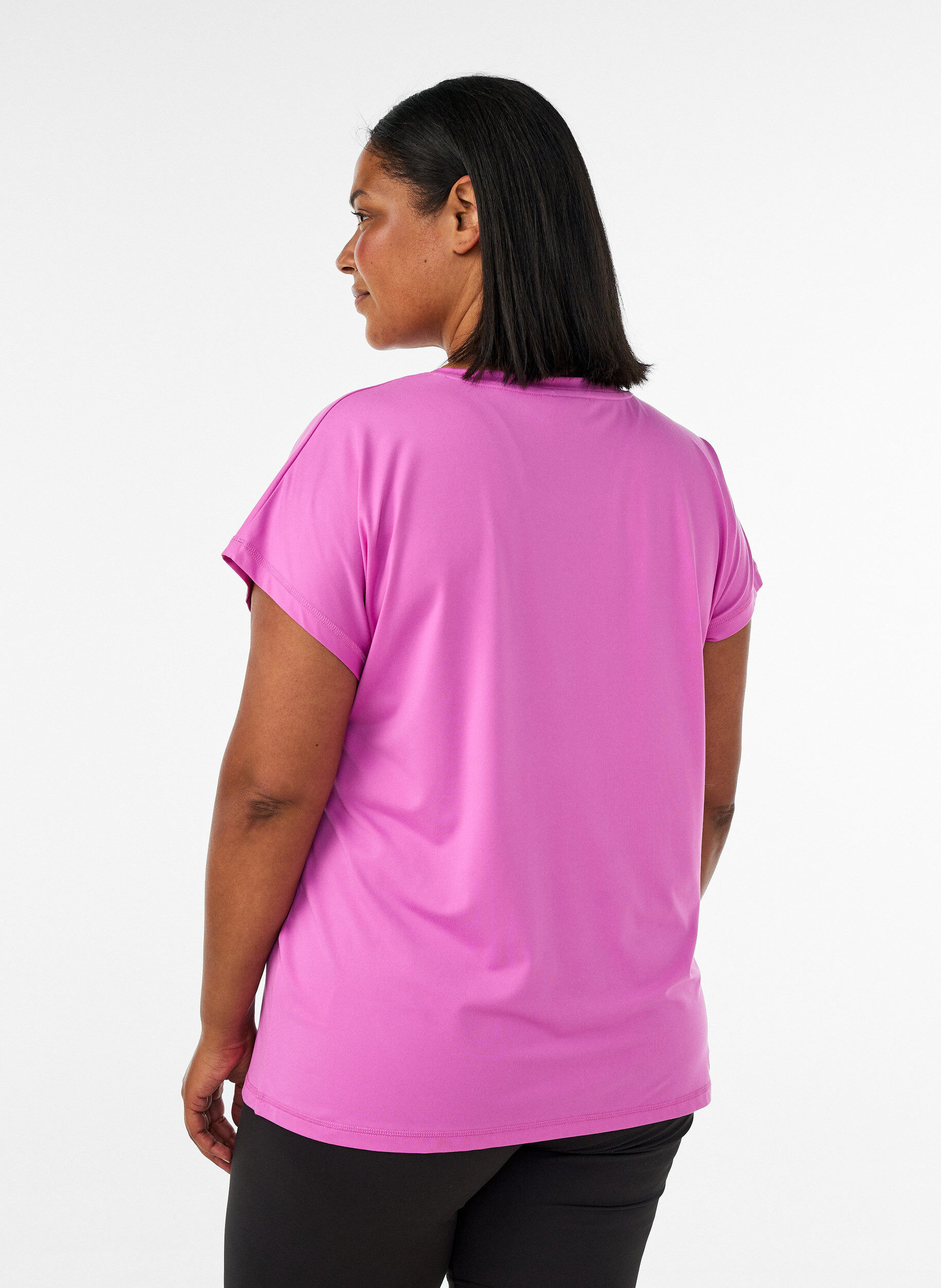 ZizziYksiv&auml;rinen treeni-T-paita, Violetti, Model image number 2