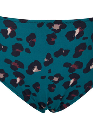Korkeavyötäröinen bikinialaosa, Teal Leopard, Packshot image number 2