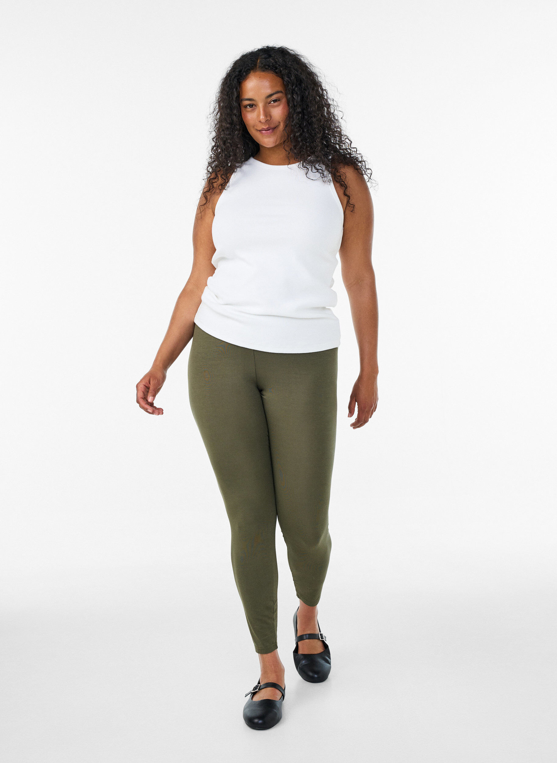 ZizziPerusleggingssit viskoosista, Vihre&auml;, Model image number 1