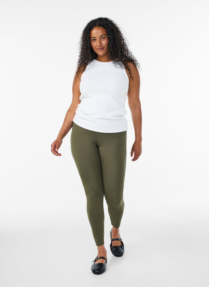 Perusleggingssit viskoosista, Vihre&auml;, Model image number 1