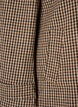 Ruudullinen takki vakosametilla kauluksessa, Ruskea, Packshot image number 3