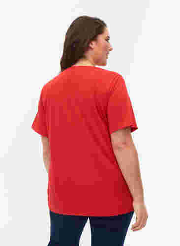 FLASH - T-paita kuvalla, High Risk Red, Model image number 1