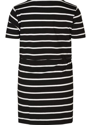 Lyhyt mekko, Black w. white stripes , Packshot image number 1