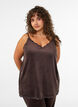 Velourpaita pitsireunuksella, Ruskea, Model image number 0