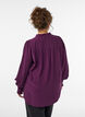 Pusero r&ouml;yhel&ouml;kauluksella ja rypytyksell&auml;, Violetti, Model image number 2