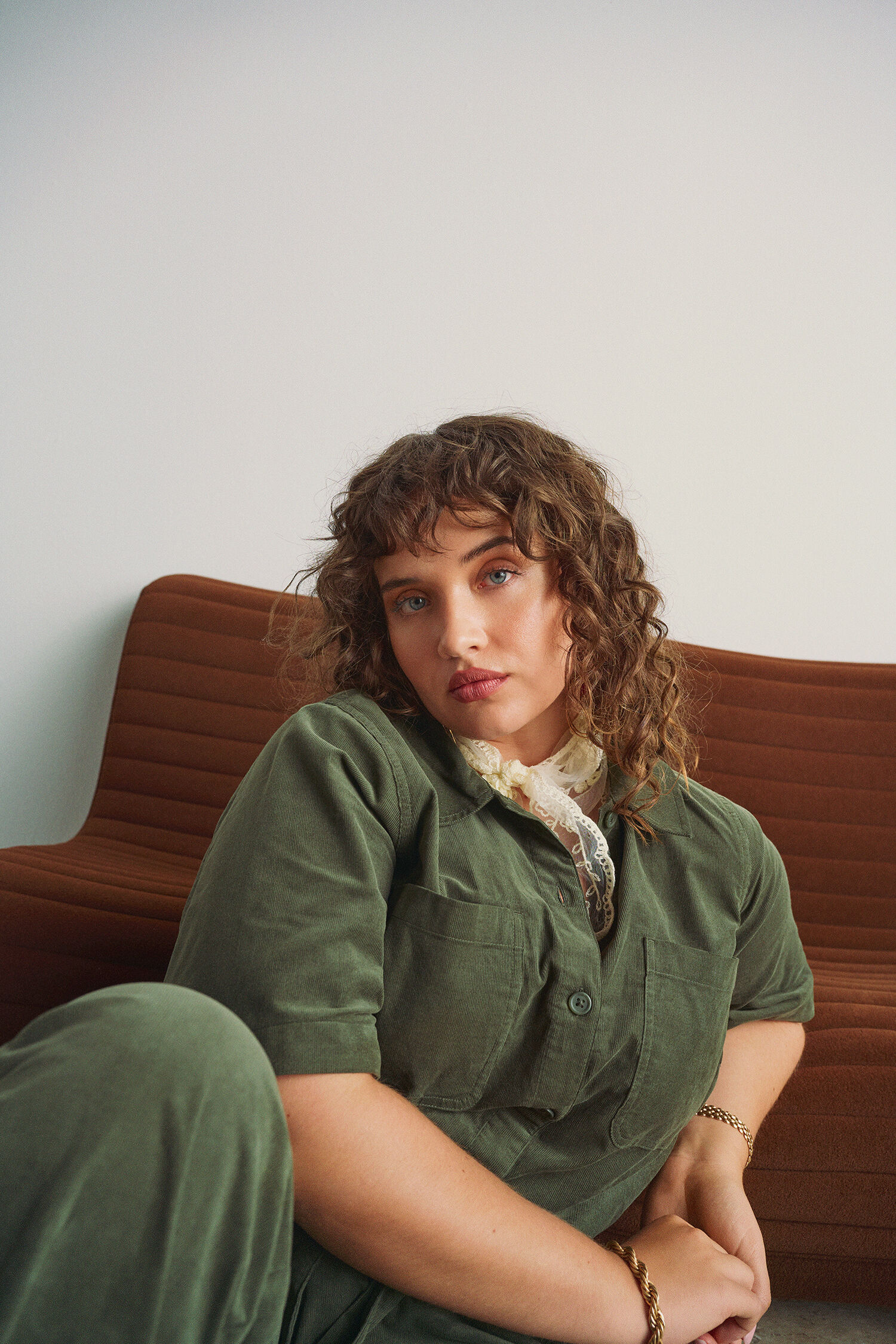 Zizzi Puuvillafleece-jumpsuit, , Model