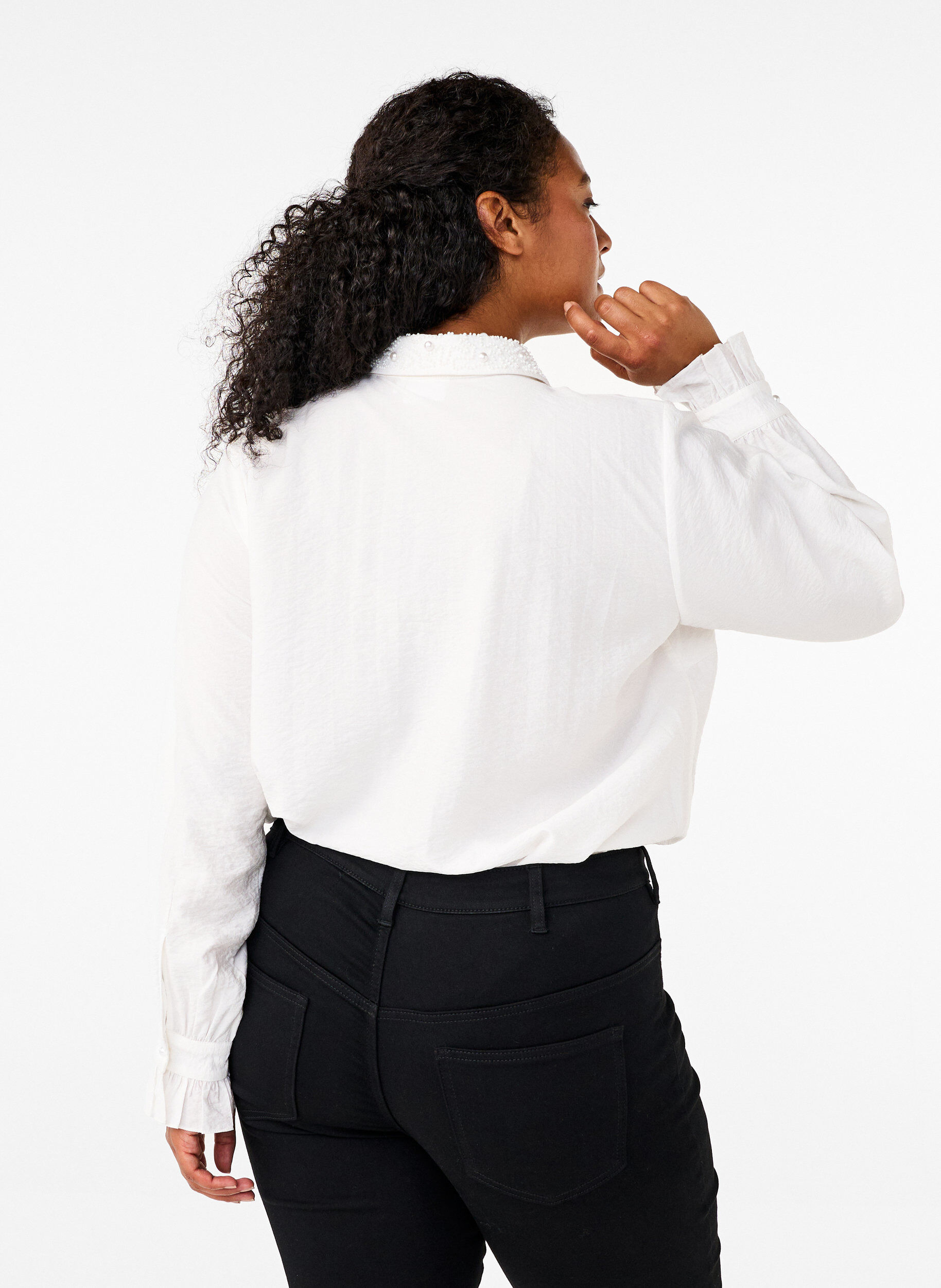 Zizzi Paita helmill&auml;, Snow White, Model image number 1