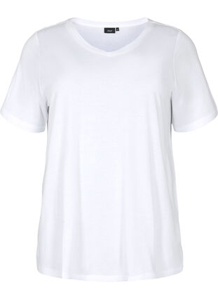 Lyhythihainen t-paita A-mallissa, Bright White, Packshot image number 0