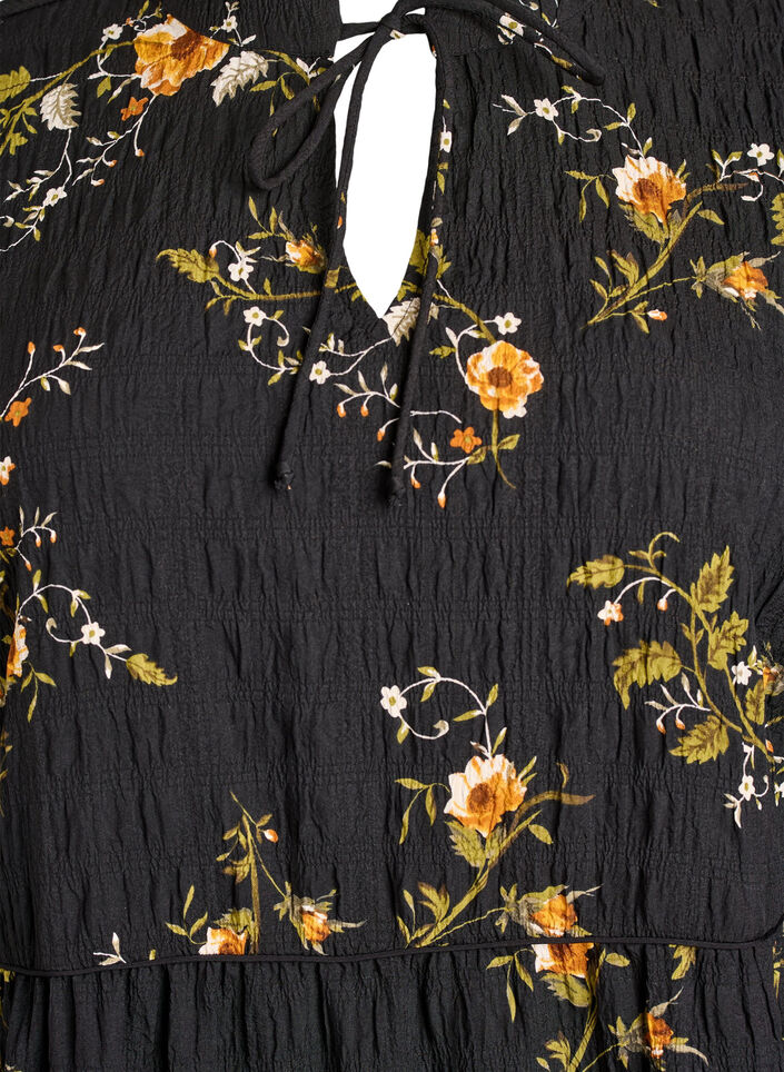 Kukkamekko solmittavalla kiinnityksellä, Musta, Packshot image number 2