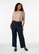 Jersey -pusero 3/4-hihoilla, Beige, Model image number 1