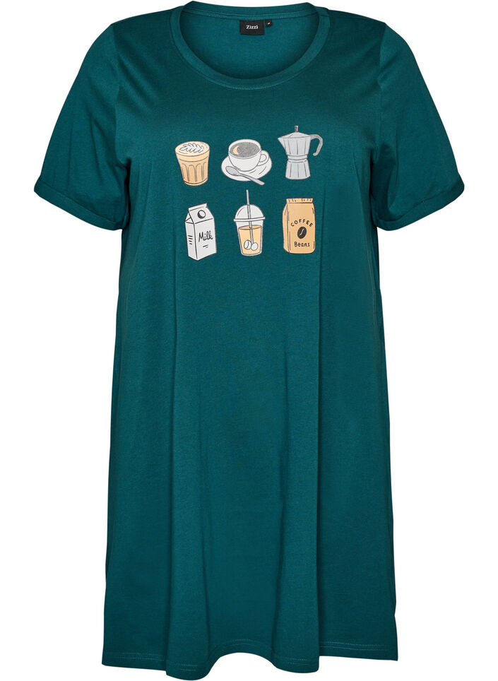 Lyhythihainen y&ouml;paita luomupuuvillasta, Vihre&auml;, Packshot image number 0