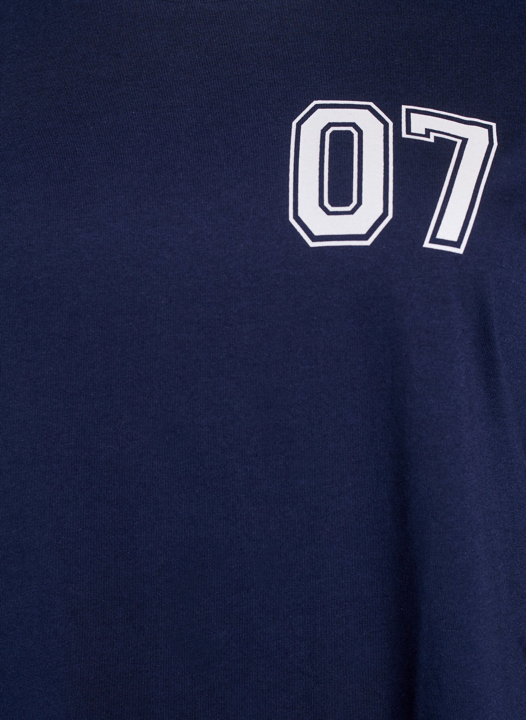 Zizzi Lyhyt T-paitamekko sporttisilla yksityiskohdilla, Sininen, Packshot image number 2