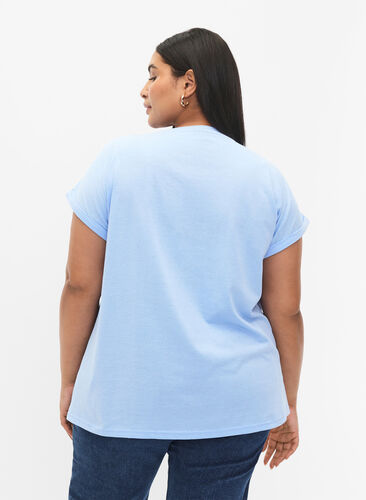 Lyhythihainen puuvillasekoitteinen T-paita, Serenity, Model image number 1